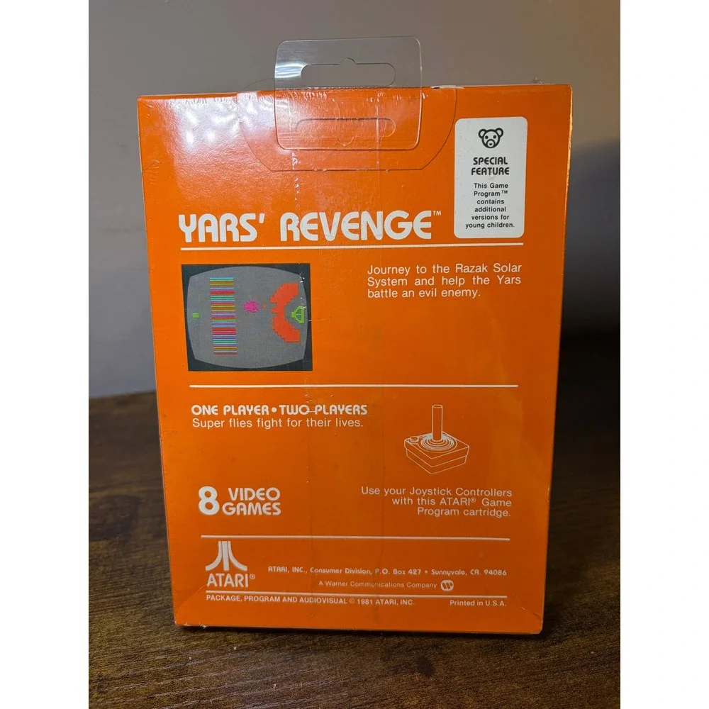 Atari 2600 Yars' Revenge Video Game CX2655 Factory Sealed Vintage 1981 New